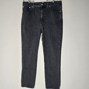 Madewell The Perfect Vintage Jean Lunar Wash Faded Black Cotton Blend Size 30